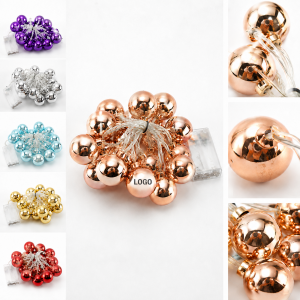 Multi-Color Metallic Globe LED String Lights for Seasonal Decor