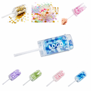 Reusable Manual Push-Pop Confetti Launcher
