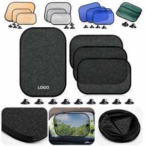 Collapsible Mesh Vehicle Side Window Sunshade with Suction Cups