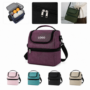 Dual-Compartment Thermal Insulated Lunch Bag