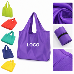 Compact Lightweight Reusable Grocery Tote with Integrated Elastic Closure