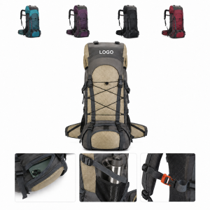 60L Technical Trekking Pack with Protective Rain Shield